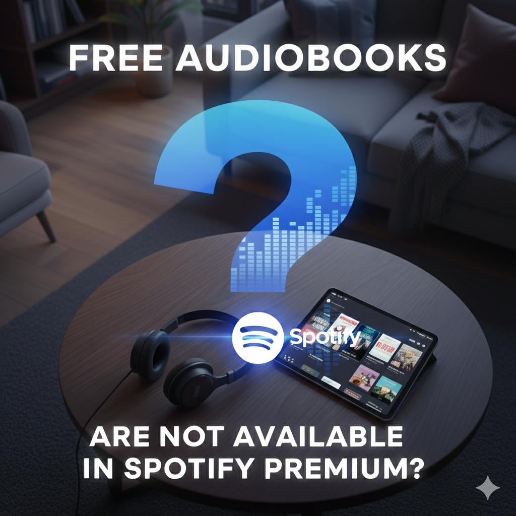 FREE AUDIOBOOKS ARE NOT AVAILABLE IN SPOTIFY PREMIUM?